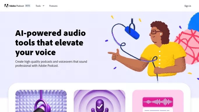 Adobe Podcast — бесплатная нейросеть   для редактирования аудио. 