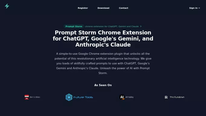 Prompt Storm — бесплатная нейросеть   для генерации промптов. 