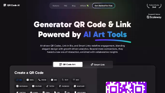 QR Code AI — платная нейросеть   для маркетинга,  для дизайна. 