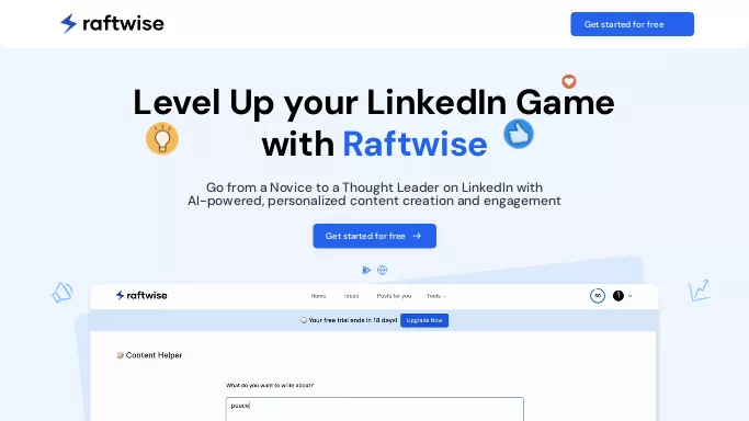 Raftwise — платная нейросеть   для SMM. Бесплатная версия с ограниченным функционалом, есть платные тарифы.