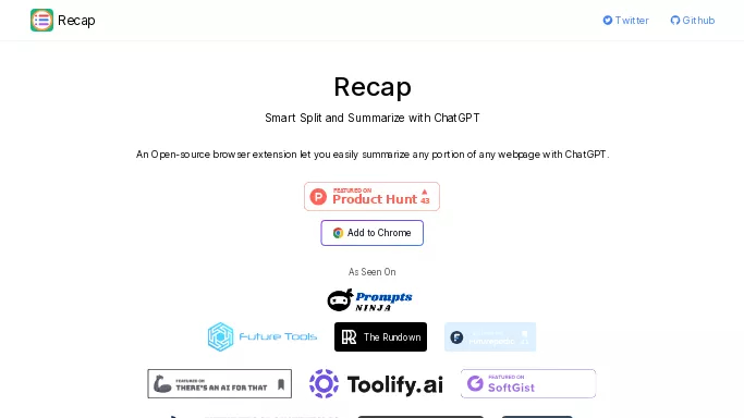 Recapext — бесплатная нейросеть   для суммаризации текста,  для повышения продуктивности,  для помощи в образовании,  для научно-исследовательской деятельности. 