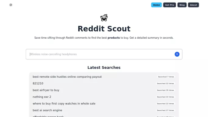 Reddit Scout AI — бесплатная нейросеть  — полезные ИИ,  для повышения продуктивности. 