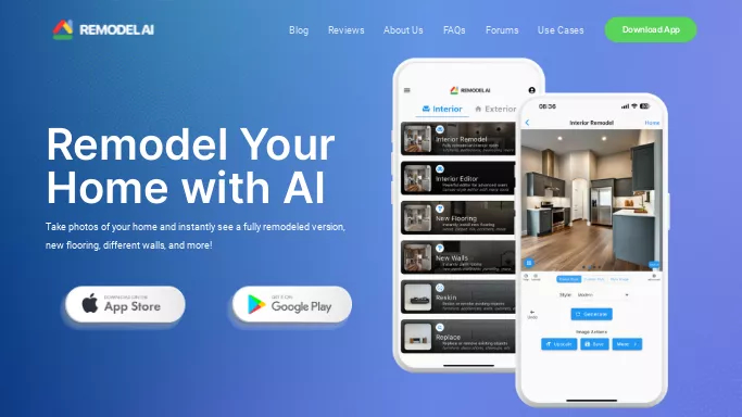 Remodel AI — бесплатная нейросеть   в сфере недвижимости и архитектуры. Бесплатная версия с ограниченным функционалом, есть платные тарифы.