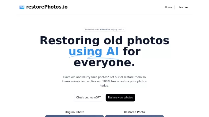 RestorePhotos — бесплатная нейросеть   для редактирования изображений. 