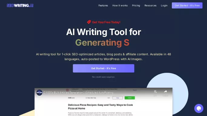 SEOWriting AI — бесплатная нейросеть   для копирайтинга,  для маркетинга,  для написания текста. Бесплатная версия с ограниченным функционалом, есть платные тарифы.