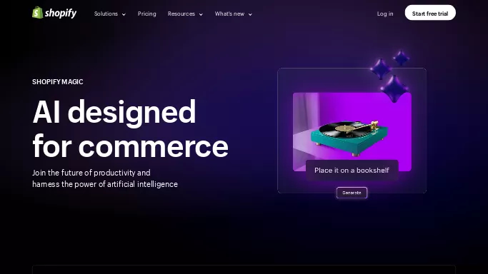 Magic by Shopify — платная нейросеть   для маркетинга. 