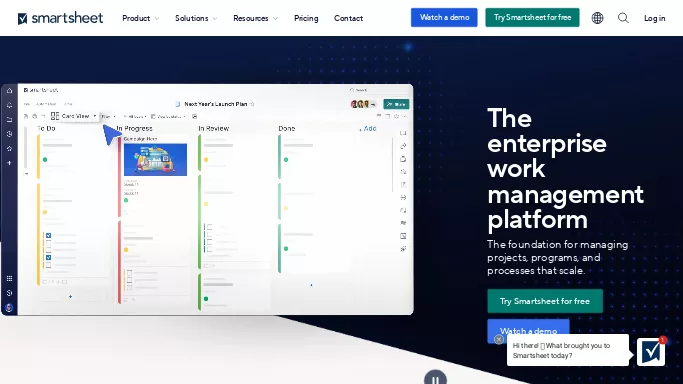 Smartsheet — платная нейросеть   для маркетинга,  для повышения продуктивности, для помощи в автоматизации,  для no Code/Low Code разработки. Бесплатная версия с ограниченным функционалом, есть платные тарифы.