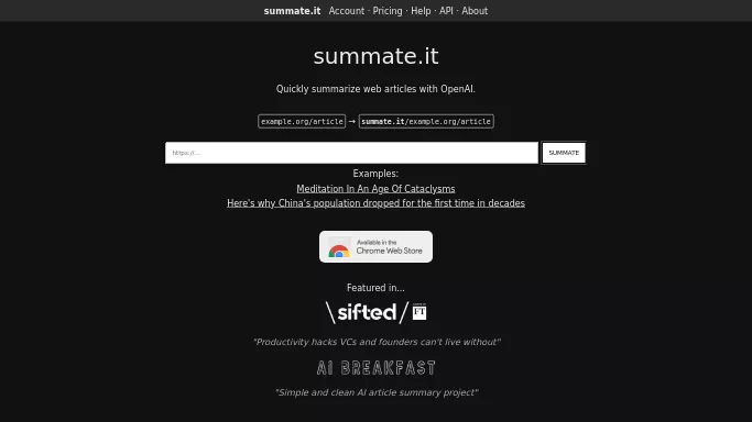 Summate — бесплатная нейросеть   для научно-исследовательской деятельности,  для суммаризации текста,  для повышения продуктивности,  для помощи в образовании. 