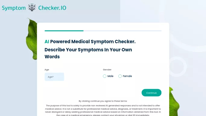 SymptomChecker IO — бесплатная нейросеть   в медицине. 