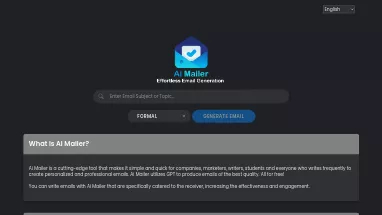 Нейросеть AI Mailer - E-mail