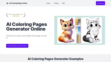 Нейросеть AI ColoringPage Online - Генерация изображений