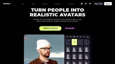 Нейросеть Avaturn - Аватары и цифровые 3D персонажи,Разработка
