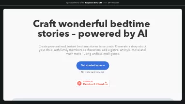 Нейросеть BedtimeStory AI - Сторителлинг