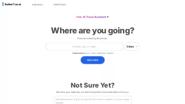 Нейросеть BetterTravel.AI - Путешествия