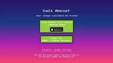 Нейросеть Call Annie - Развлечения,Ассистивные технологии