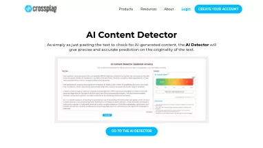 Нейросеть Crossplag’s AI detector - Определение ИИ,Копирайтинг