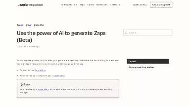 Нейросеть Create a Zap by Zapier - Разработка,Продуктивность