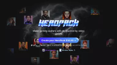 Нейросеть HeroPack - Аватары и цифровые 3D персонажи