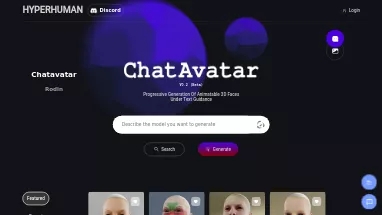 Нейросеть ChatAvatar - Аватары и цифровые 3D персонажи