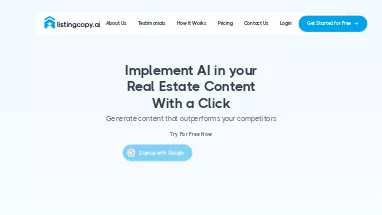 Нейросеть Listing Copy AI - Недвижимость и архитектура