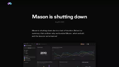 Нейросеть Mason - Разработка ПО,Анализ данных