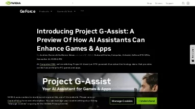 Нейросеть Project G-Assist - Игры,Продуктивность