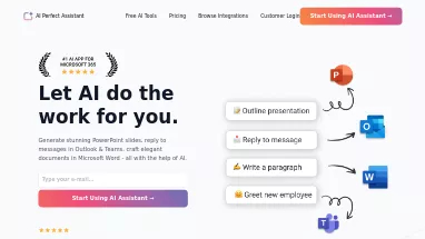 Нейросеть AI Perfect Assistant - Презентации,E-mail,Продуктивность,Автоматизация