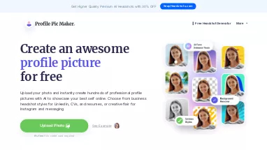 Нейросеть Profile Picture Maker - Редактирование изображений,Генерация изображений,SMM