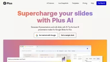 Нейросеть Plus AI for Google Slides - Презентации