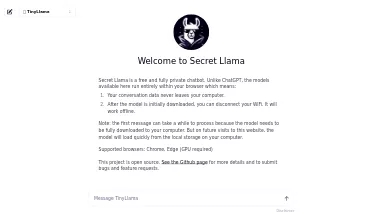 Нейросеть Secret Llama - Чат-бот