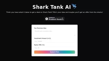 Нейросеть SharkTank AI - Маркетинг,Финансы