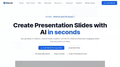 Нейросеть SlidesAI - Презентации