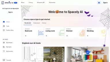 Нейросеть Spacely AI - Недвижимость и архитектура