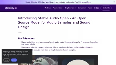 Нейросеть Stable Audio Open - Музыка