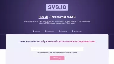 Нейросеть SVG.io - Генерация изображений,Дизайн