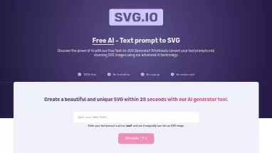 Нейросеть SVG.io - Генерация изображений,Дизайн