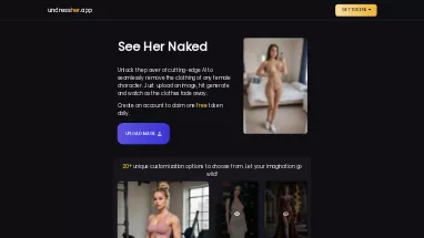 Нейросеть undressher.app - Раздеть девушку (18+)