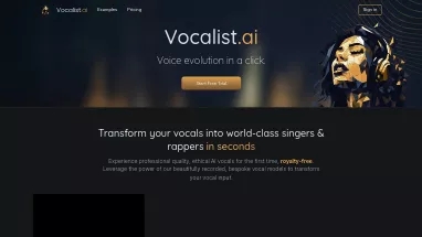 Нейросеть Vocalist.ai - Редактирование аудио,Музыка