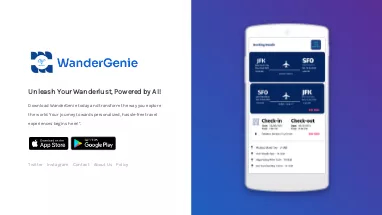 Нейросеть WanderGenie - Путешествия,Продуктивность,Автоматизация,SMM