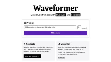 Нейросеть Waveformer - Музыка