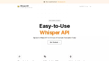 Нейросеть Whisper API - Транскрибация аудио и видео,Продуктивность,Образование