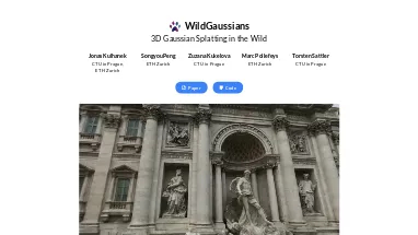 Нейросеть WildGaussians - 3D и анимация