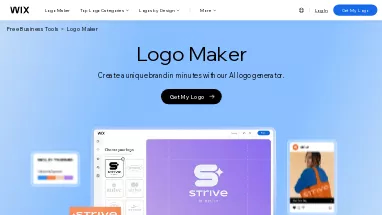 Нейросеть Wix Logo Maker - Генерация логотипа,No Code/Low Code,Дизайн