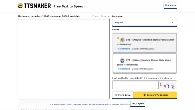 TTSMaker — бесплатная нейросеть   для создания голоса. 