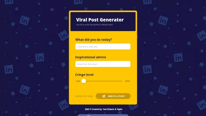 Viral Post Generator — бесплатная нейросеть   для SMM. 