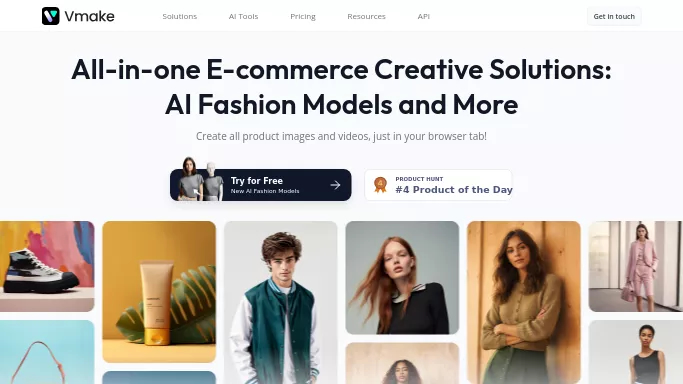 VmakeAI — бесплатная нейросеть   для маркетинга,  для стиля и моды. Бесплатная версия с ограниченным функционалом, есть платные тарифы.