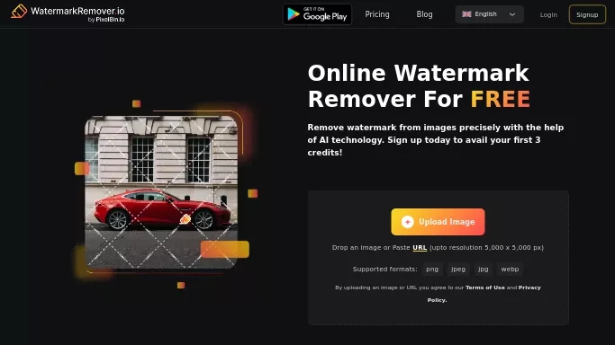 WatermarkRemover IO — бесплатная нейросеть   для редактирования изображений. Бесплатная версия с ограниченным функционалом, есть платные тарифы.