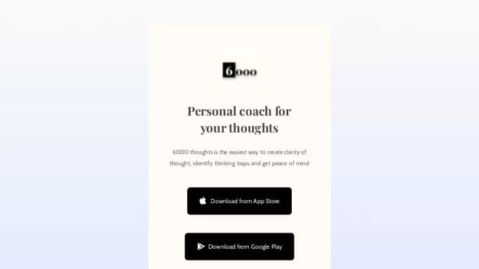 6000 Thoughts — бесплатная нейросеть   для повышения продуктивности, для помощи в автоматизации. 