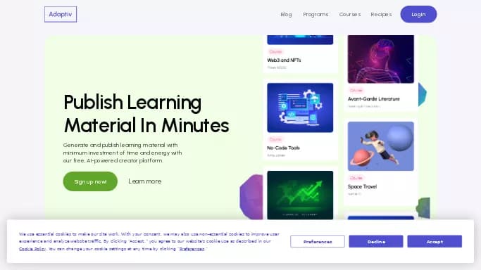 Adaptiv Creator Platform — платная нейросеть   для помощи в образовании. 