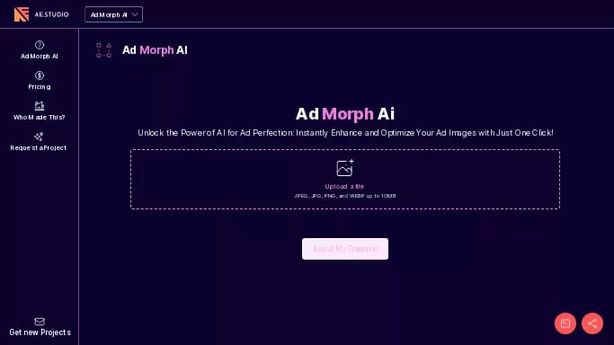 Ad Morph AI — бесплатная нейросеть   для редактирования изображений. 